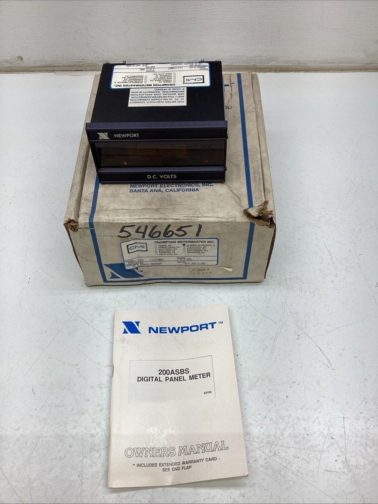 Newport Digital Panel Meter 200AS-3-A3 NIB