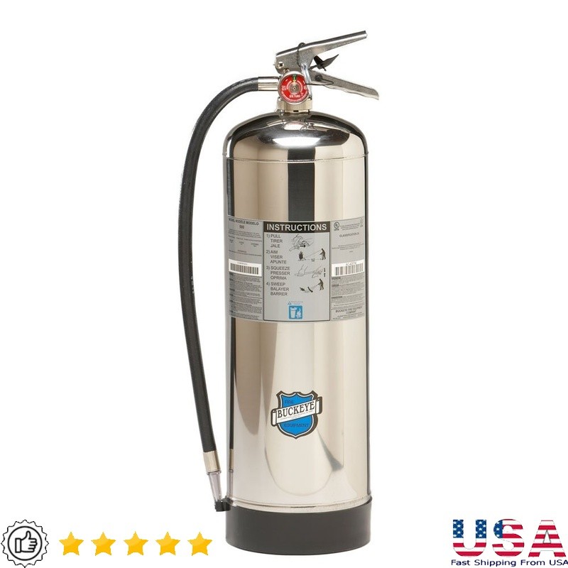 Water Pressurized Fire Extinguisher Class A Combustible Fire Safety Unit 50000