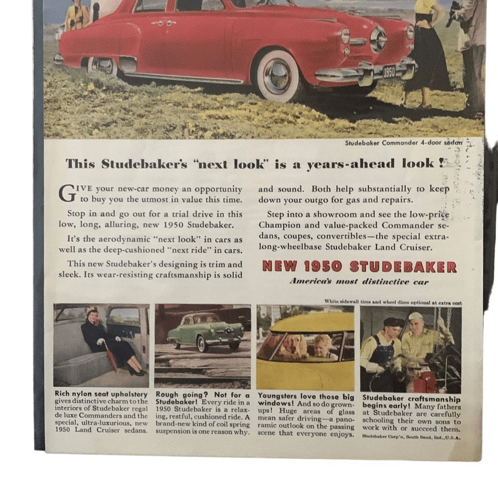Vintage 1956 Studebaker Next Look Advertisement Ad Advertising