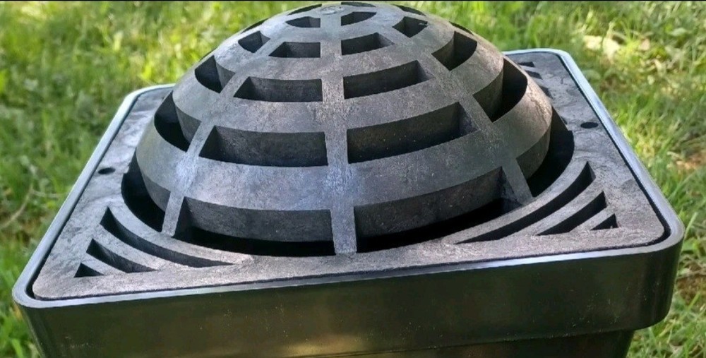 DURA 9" Atrium Grate - Black, 094-A. Universal, Replace NDS. Heavy Duty Quality