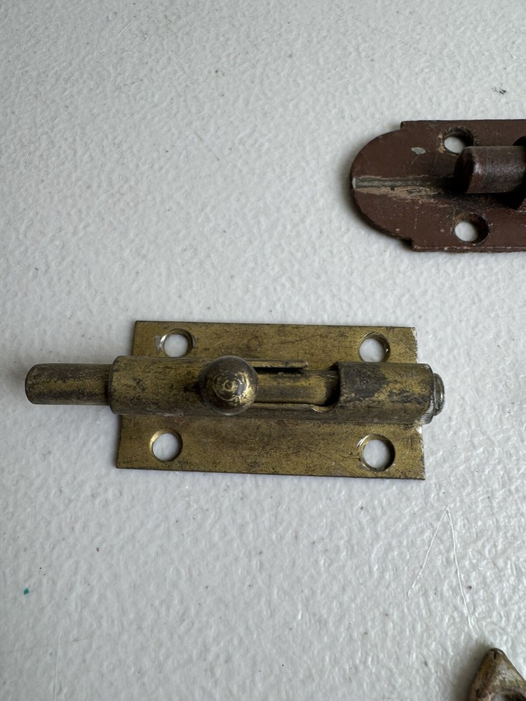 Collection of Antique Ice Box Hardware for Restorers Latches & Hinges,Draw Pulls