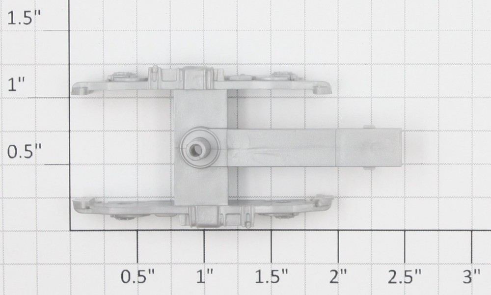 Athearn 60411 HO Silver Plastic Passenger Truck Frame (1)