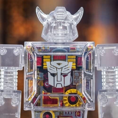 Super7 Super Cyborg Transformers Bumblebee (Clear) - 10" Action...