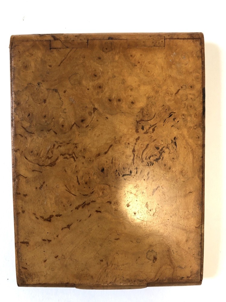Antique Burl Cigarette Case