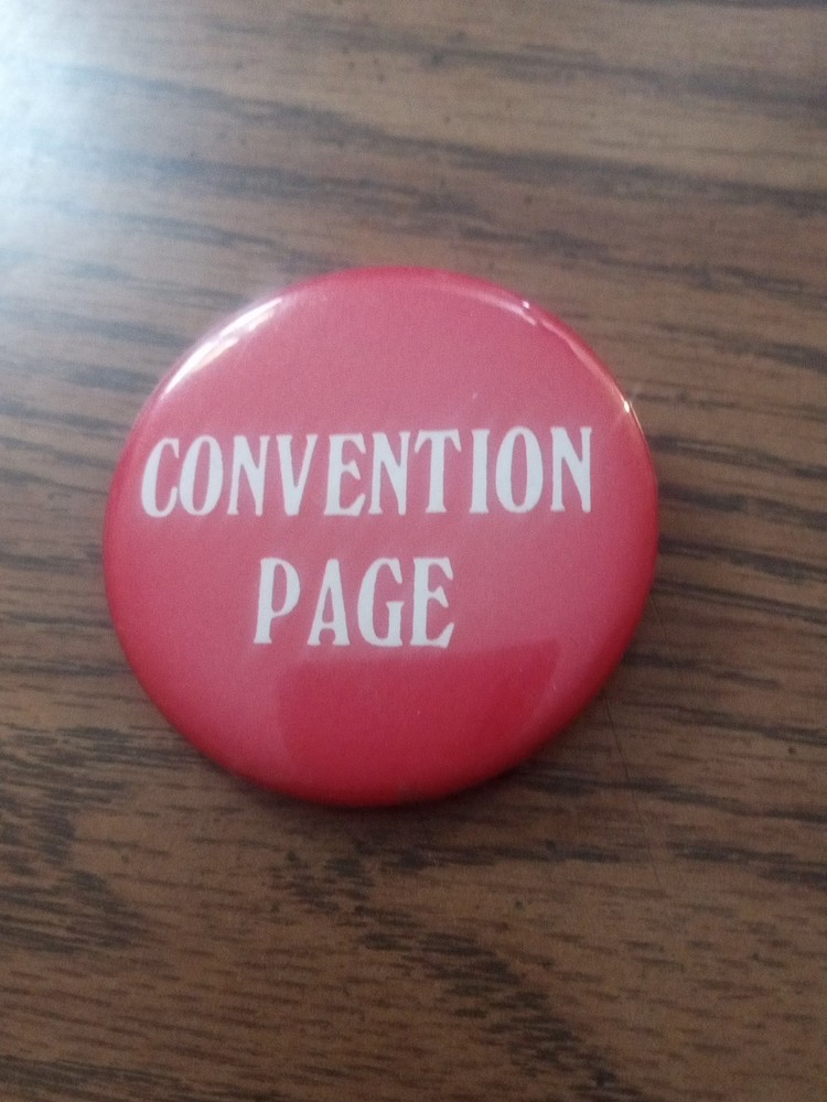 Convention Page Pinback Button