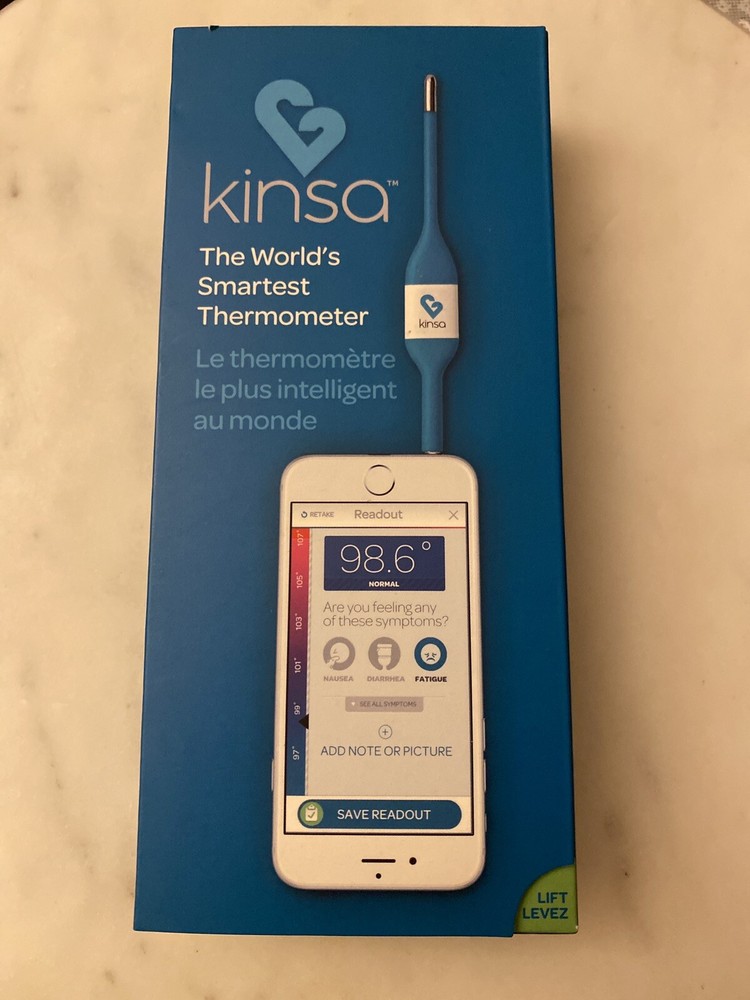 Kinsa Smart Thermometer - For Android & iOS (No Battery Required) Not Used