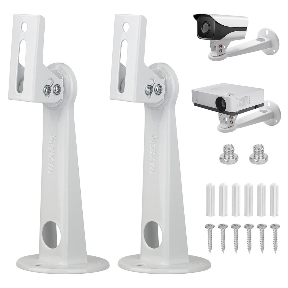 2pcs Mini Projector Wall Mount/CCTV Security Camera Housing Mount 360° Rotatable