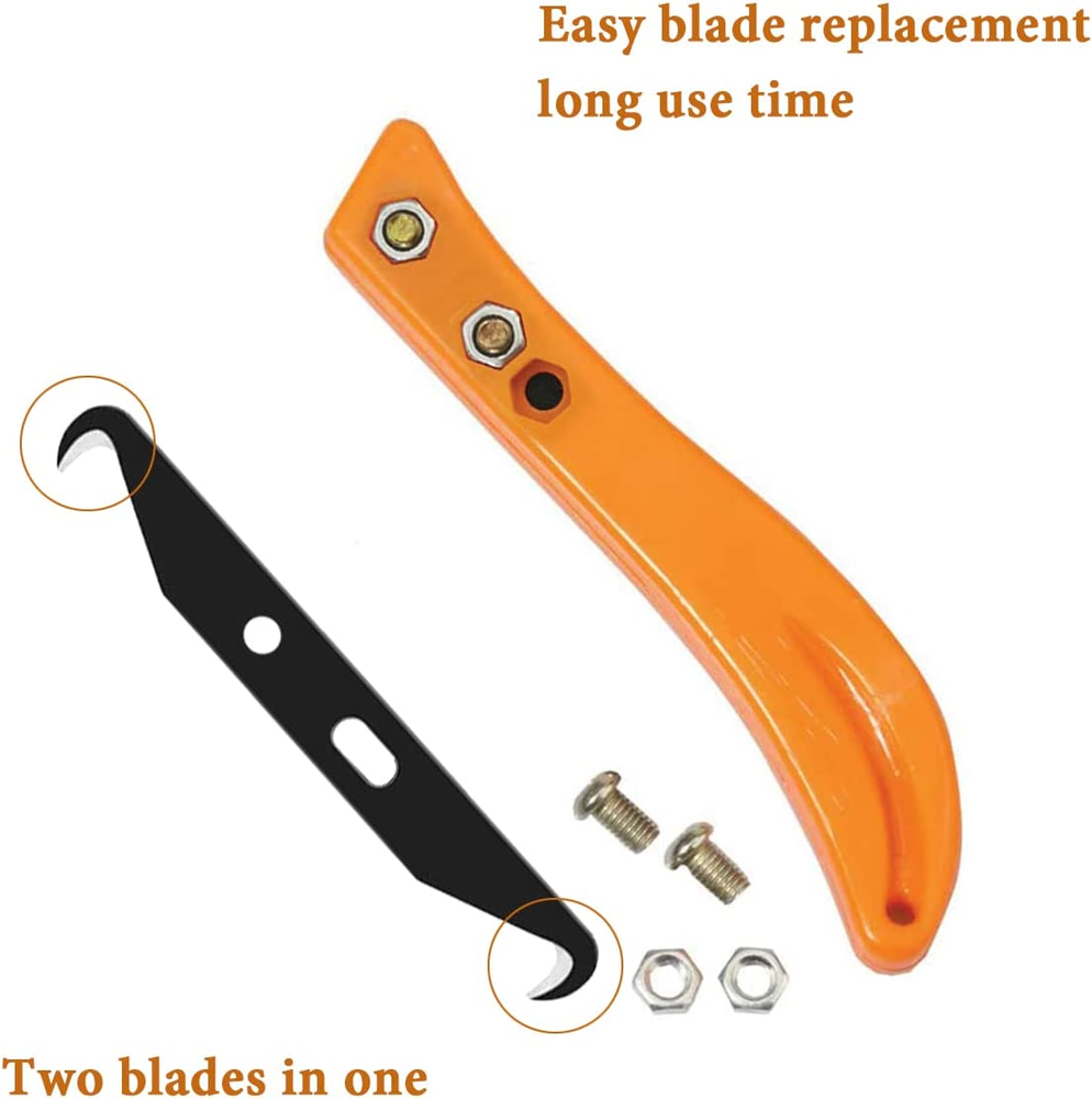 HEADLEY TOOLS Hook Blade Utility Knife, Golf Grip Removal Tool Hook Knife with B