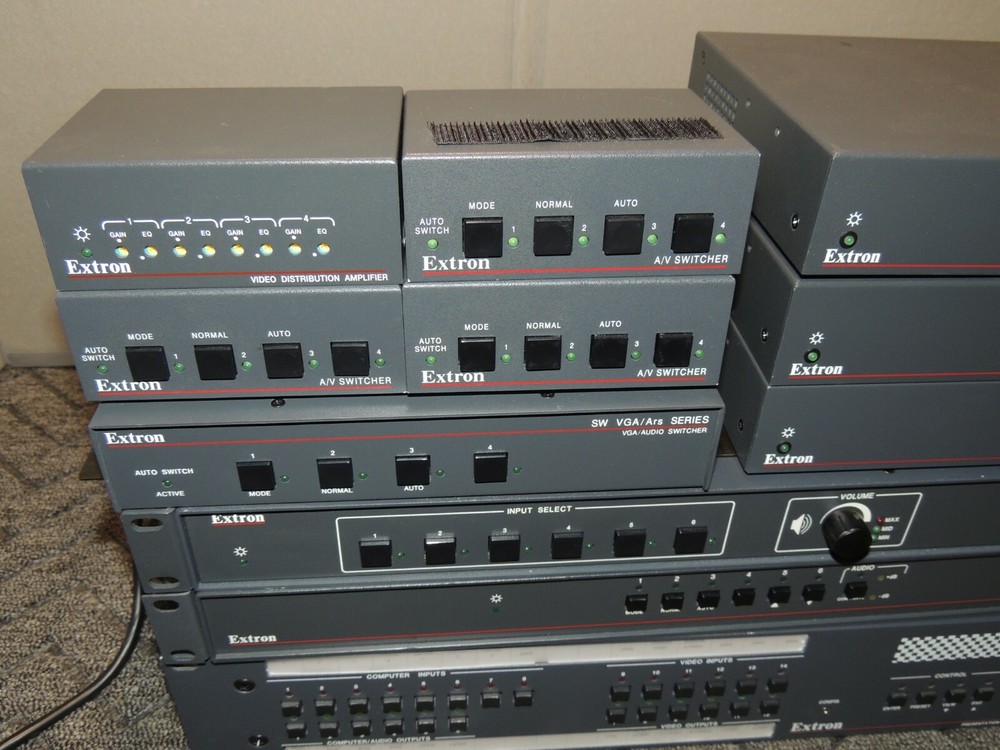 Extron Audio Video System Switchers Amplifiers 11 Pieces