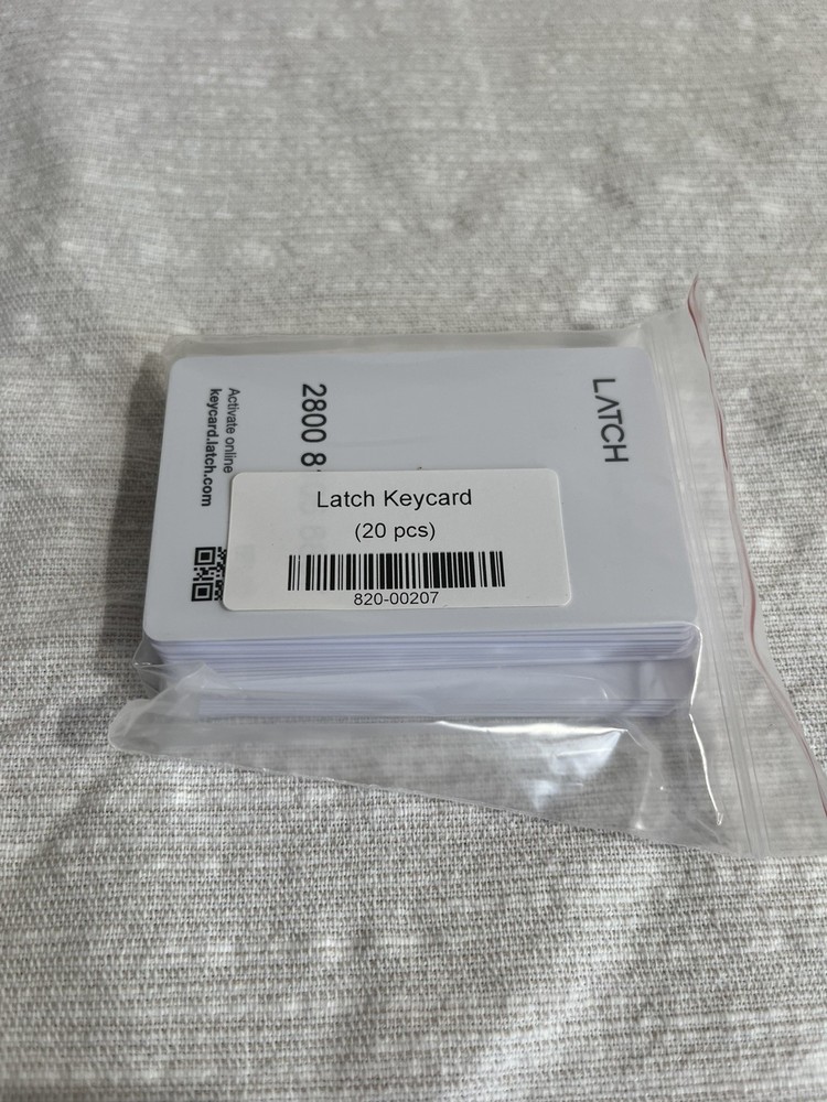 Latch Keycards 20 pieces
