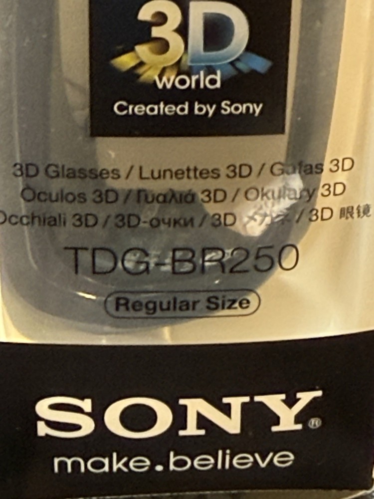 Lot 4 Different Models Sony TDG-BR100 3D Glasses Bundle Black Cases Tested