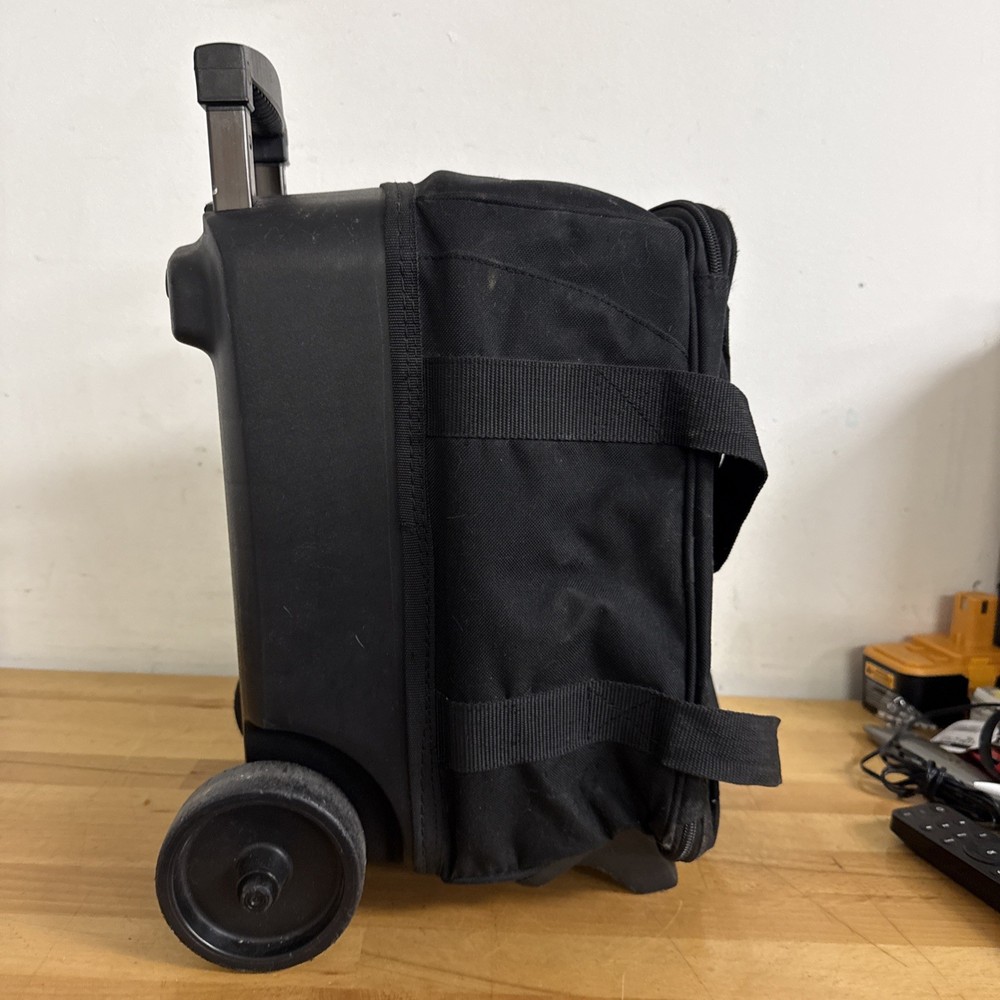 KR Select 11 Single Ball Bowling Bag Black - Wheeled Rolling -Extendable Handle