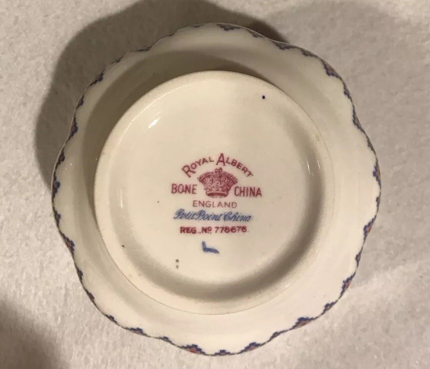 Royal Albert Petit Point Small Open Sugar Bowl
