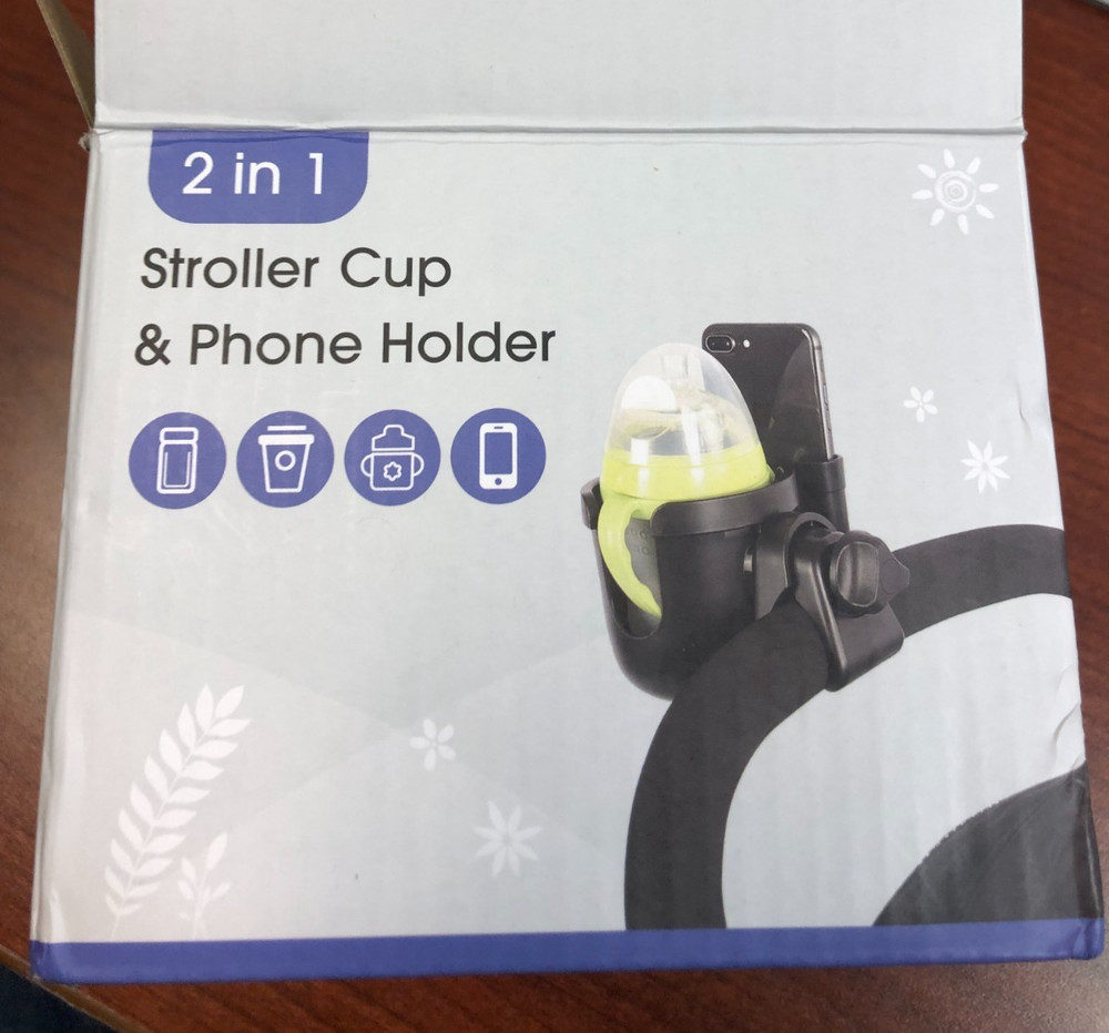 2 in 1 stroller cup and phone holder