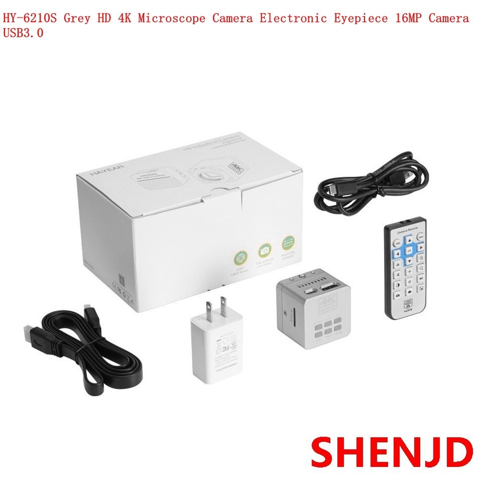 NEW HY-6210S Grey HD 4K Microscope Camera Electronic Eyepiece 16MP Camera USB3.0