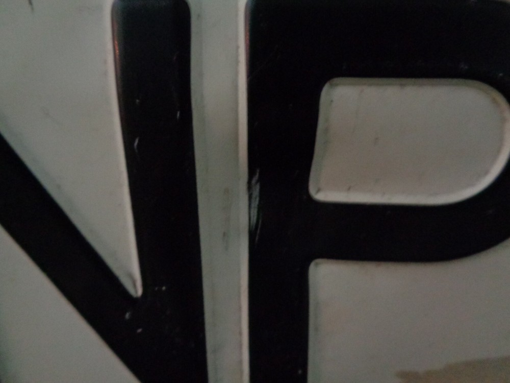 Vintage German Germany licence plate