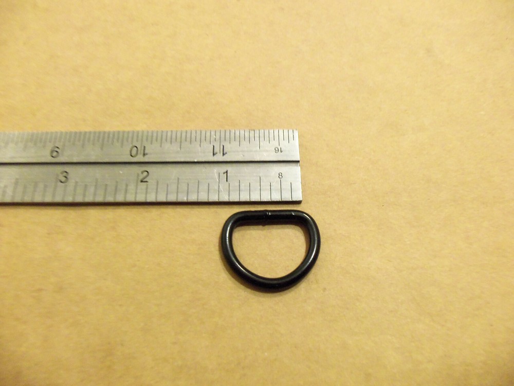 3/4" Black Welded D Rings (Pack Of 25)