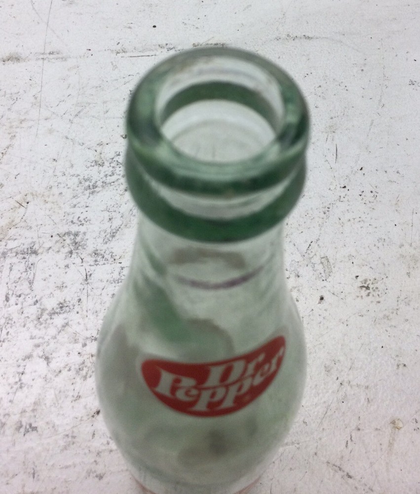 Vintage Glass Dr Pepper 16oz bottle empty