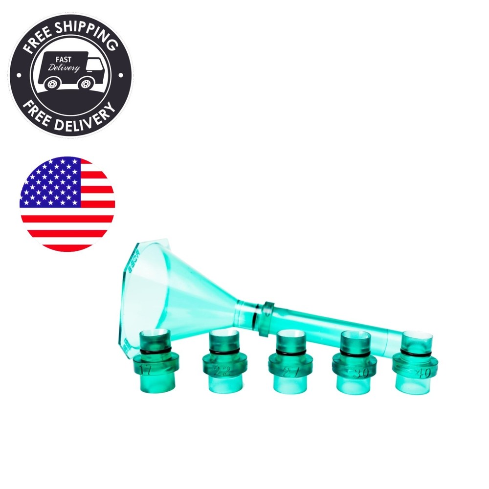 Efficient Quick Change Powder Funnel Kit for Multiple Calibers - Compact Size