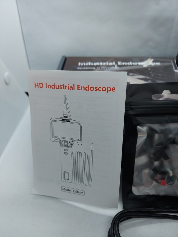 Endoscope Camera with Light - 4.3'' IPS Screen 1080P HD Borescope