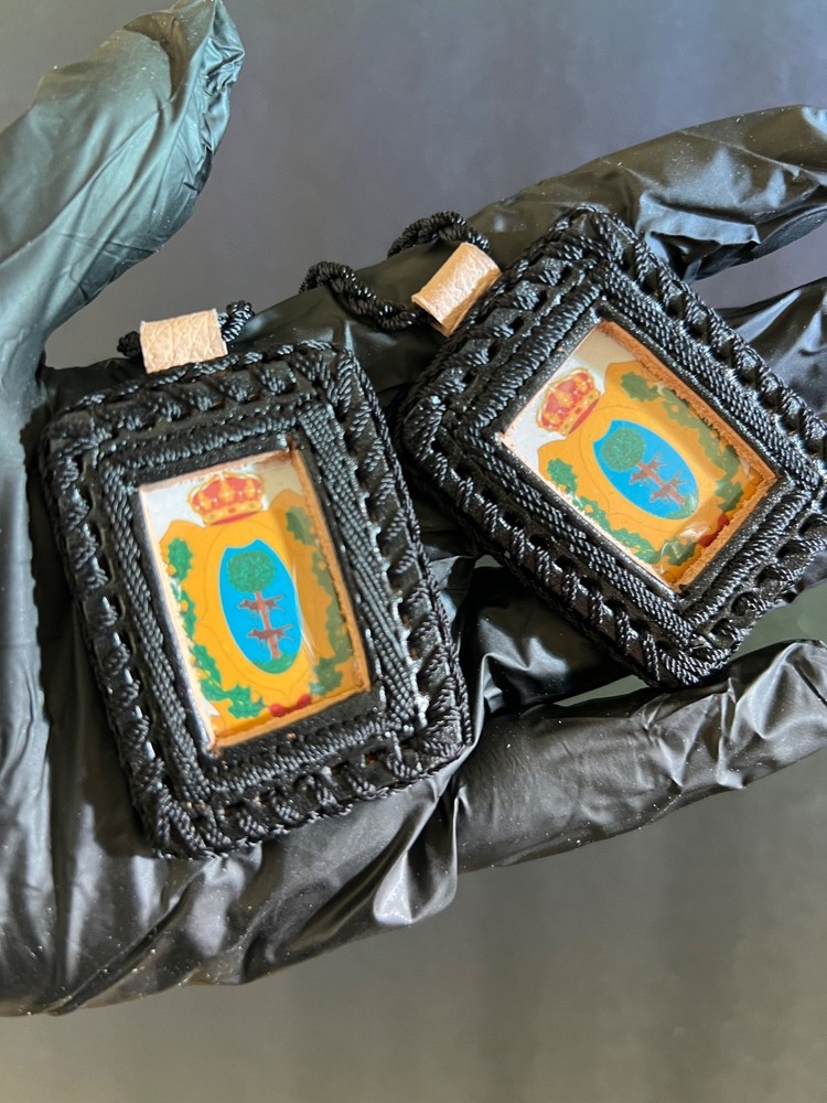 Durango State Leather Scapular Escapulario de Durango