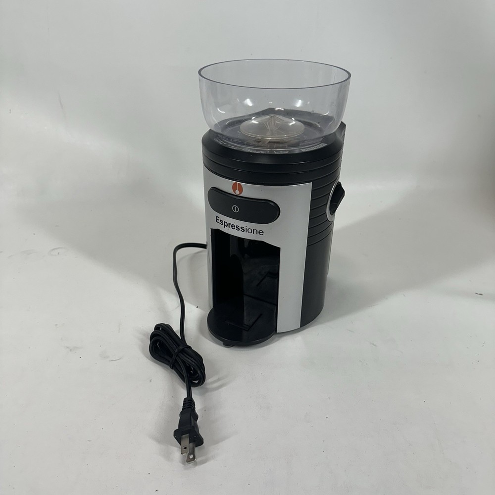 Espressione Professione Conical Burr Coffee Grinder Black/Silver MEC5198 Works