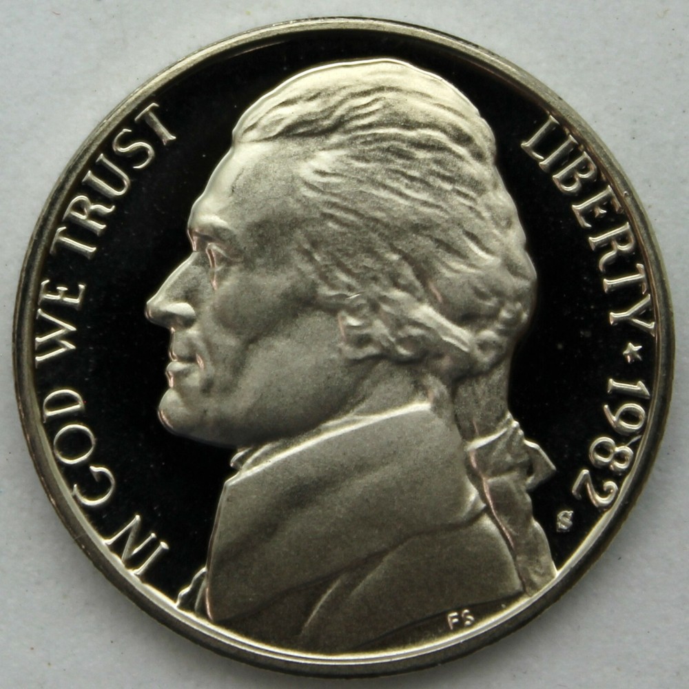 1982-S Proof Jefferson Nickel
