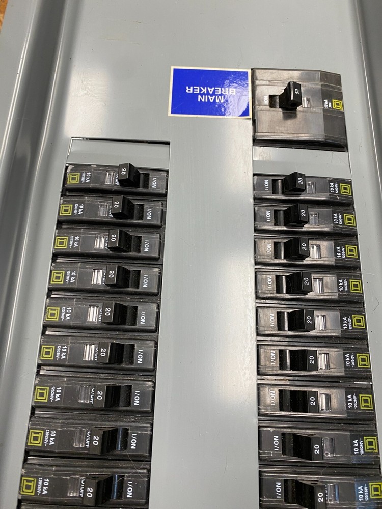 Square D NQOD Panelboard Interior 50A 120V 3PH 4W 30 Space 50 Amp QOB Breakers