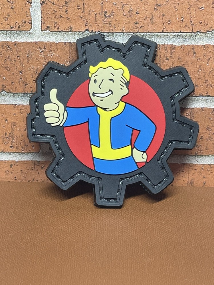 Tactical PVC Patch - Fallout Patch - Hook Loop Morale Vault Boy Gun Patch