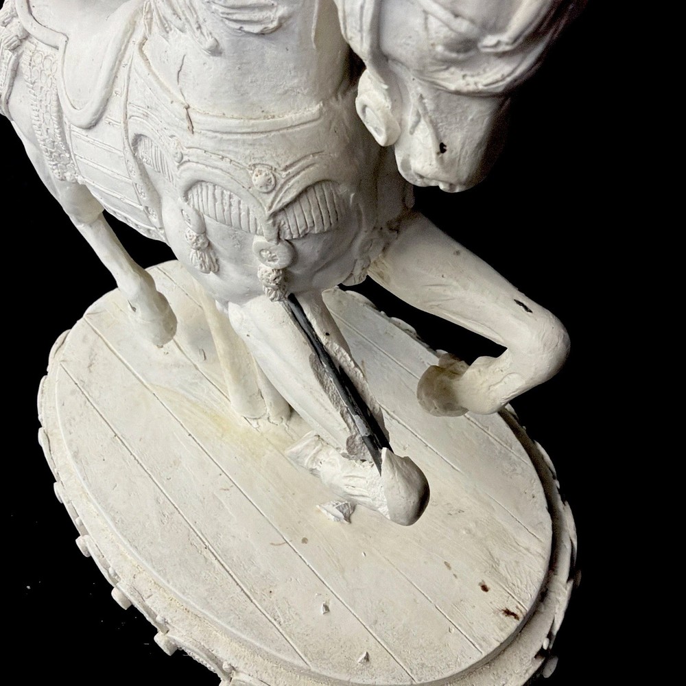 Plaster Bisque Carousel Horse - Unfinished ￼