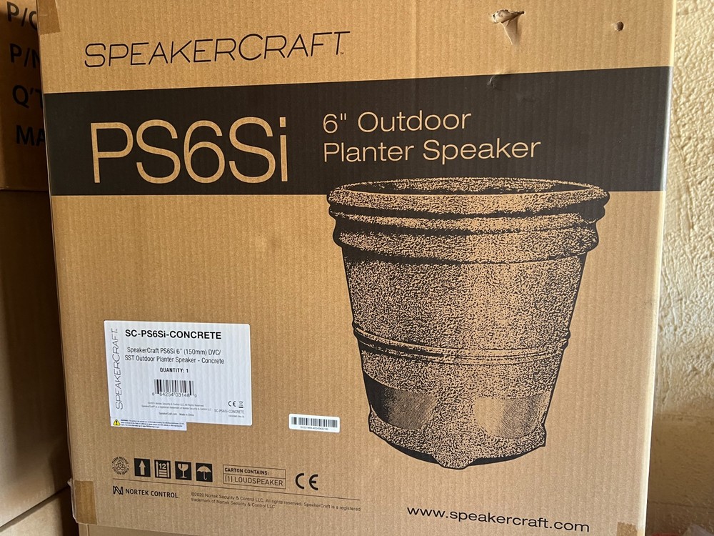 SpeakerCraft Proficient Outdoor Planter 6" Speaker - Concrete