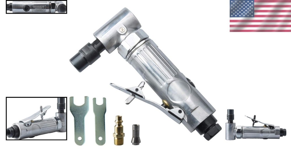 Compact Air-Powered Grinder - 1/4" Mini Angle Grinder