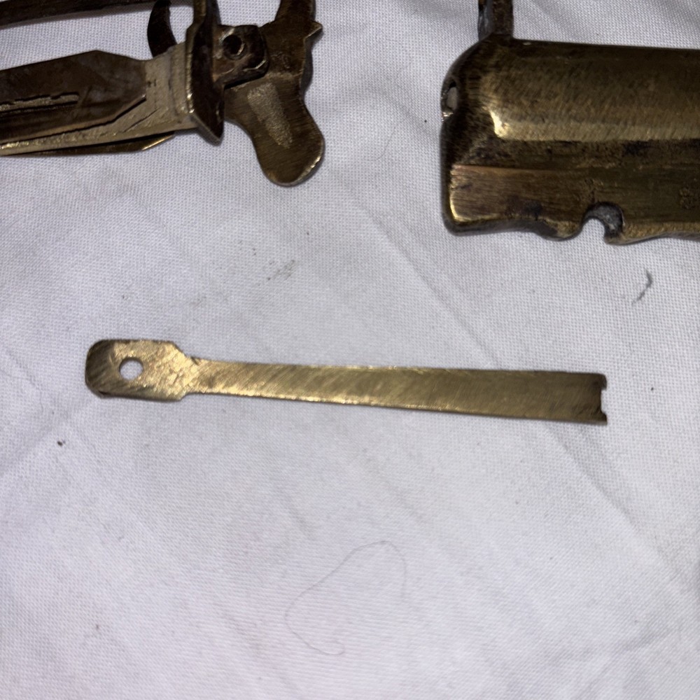 Vintage Brass Oxed Bull Lock