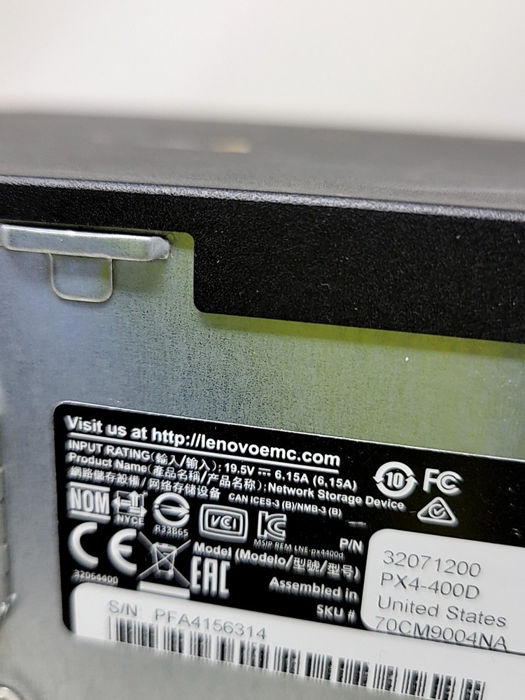 LENOVO PX4-400D 4-Bay NAS Storage Array