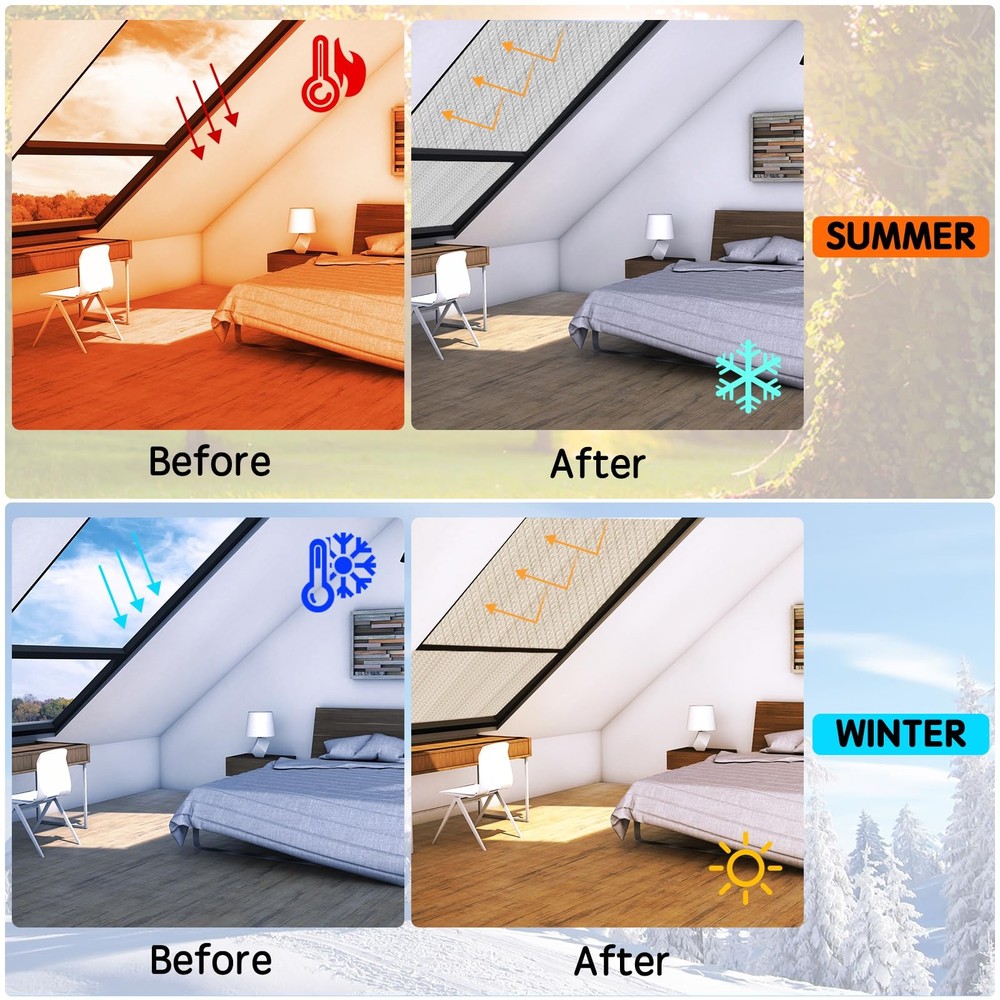 Reflective Foil Insulation, Double Reflective Bubble Insulation Sheet, Alumin...