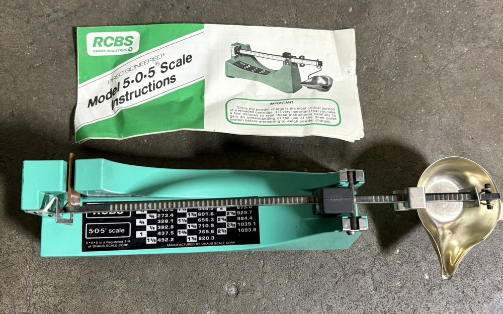 RCBS 5-0-5 Scale Reloading Powder Model 505