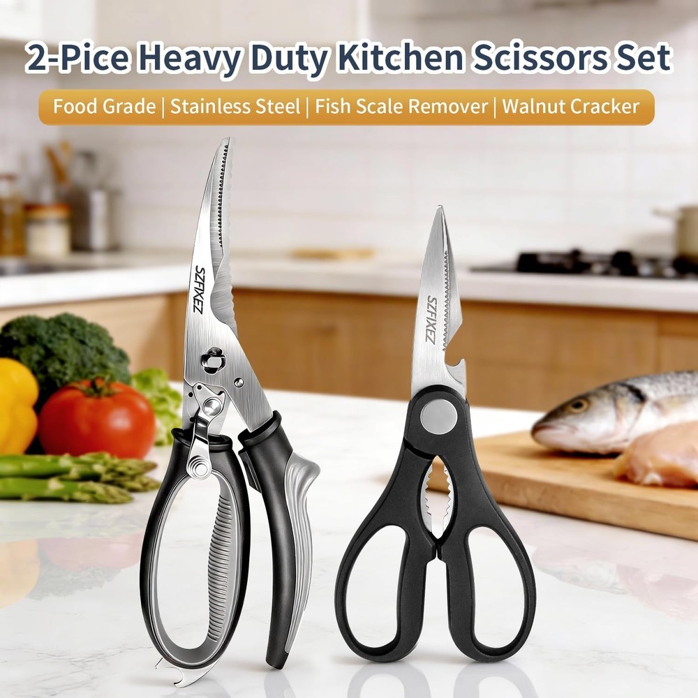 Kitchen Poultry Shears Detachable Scissor 2PCS