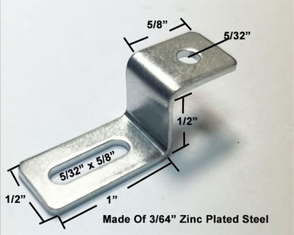 (12 Pack) 1/2" Offset Clips with Adjustable Leg