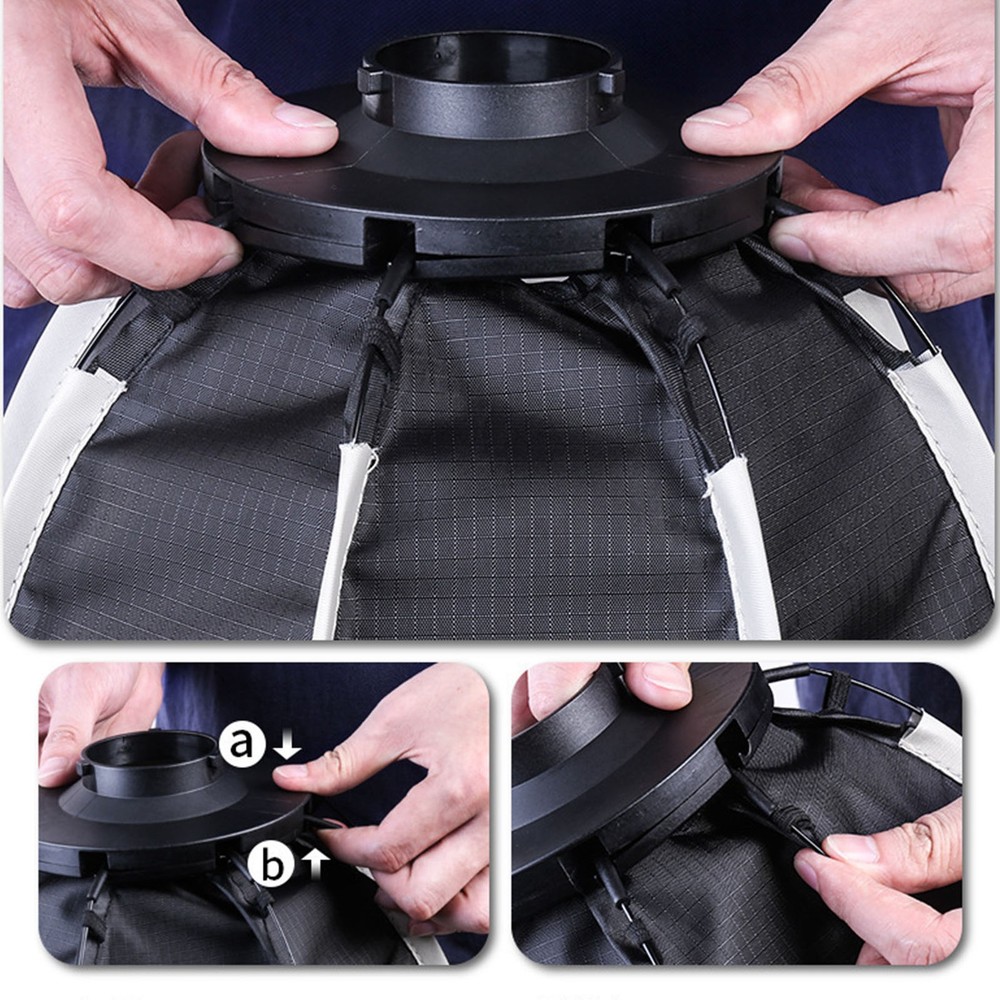 Portable Octagonal Softbox With Grid For Mount Fill Light XFIQ