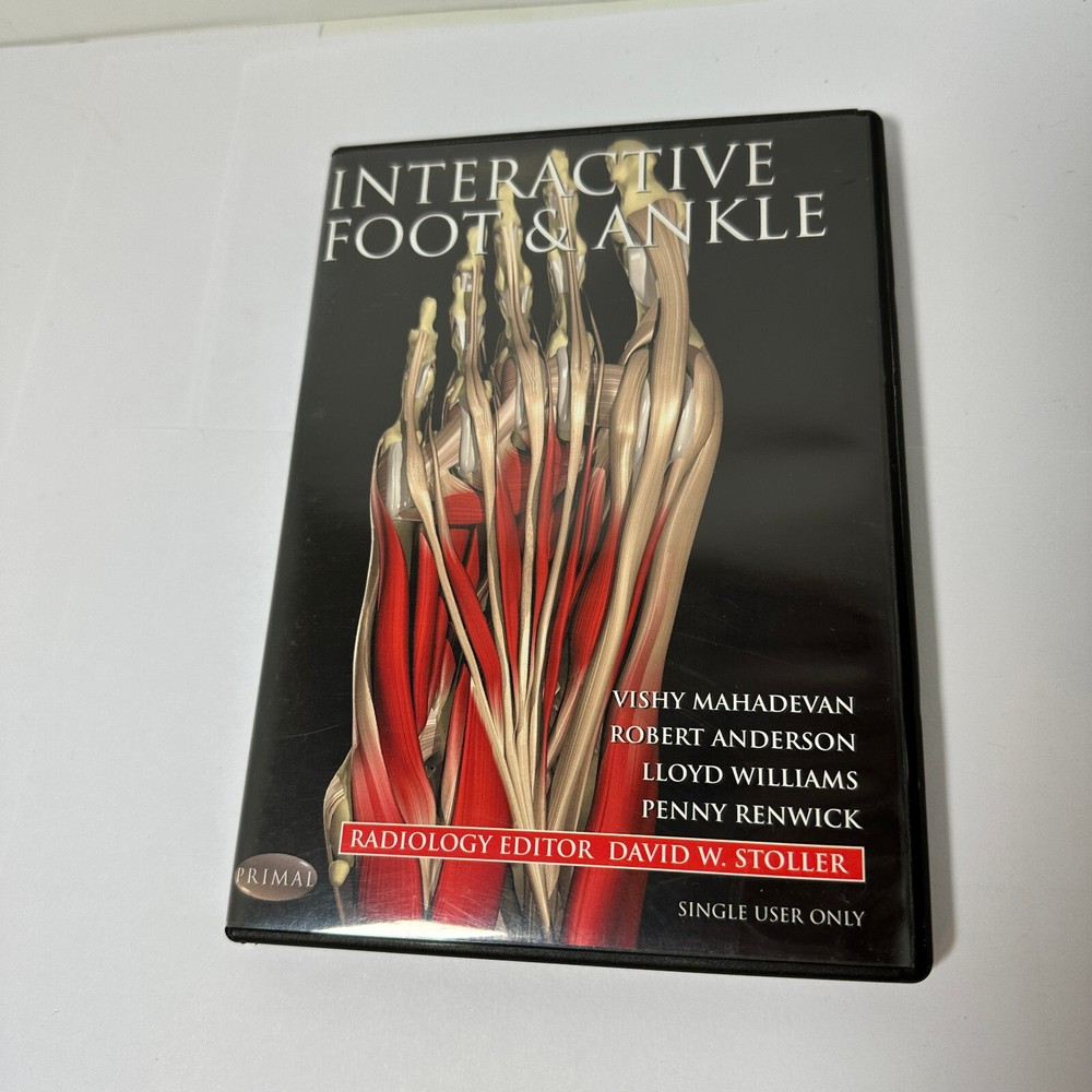 Interactive Foot & Ankle CD-ROM for Windows / Mac Used Free Shipping