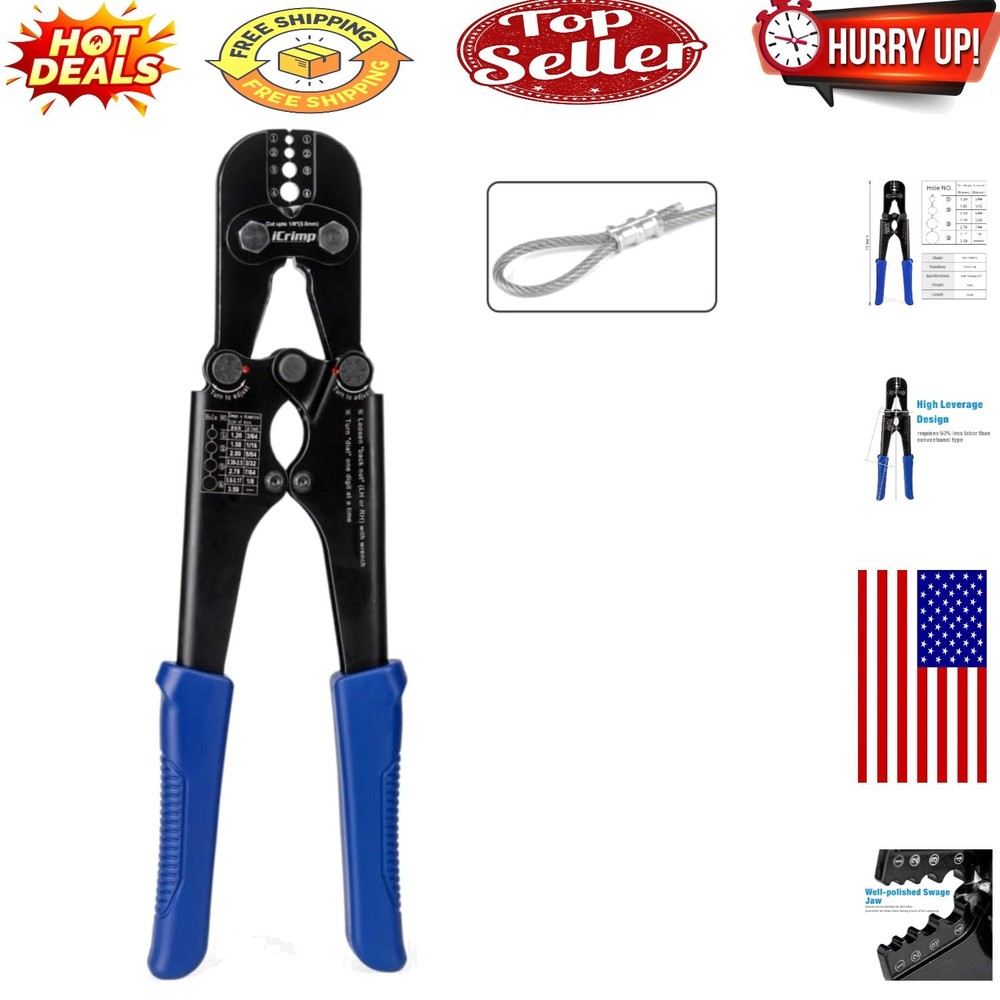 iCrimp Professional Swaging Tool for Secure Wire Rope Connections