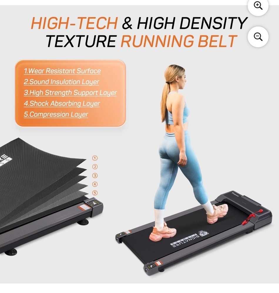 BalanceFrom SlimFold Dual-Mode Walking Pad Under-Desk Treadmill