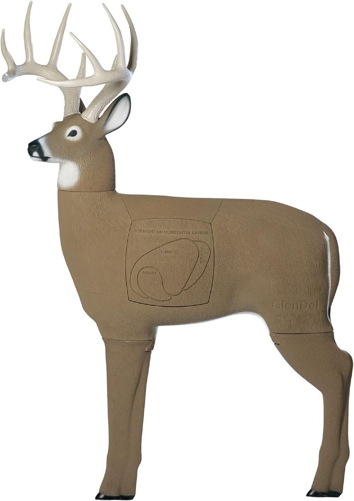 Realistic Lifelike 3D Buck Archery Target - Removable Head - Replaceable Insert