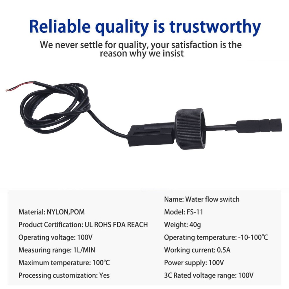 Water Paddle Flow Switch Flow Sensor for Heat Pump Water Heater Air Conditioner