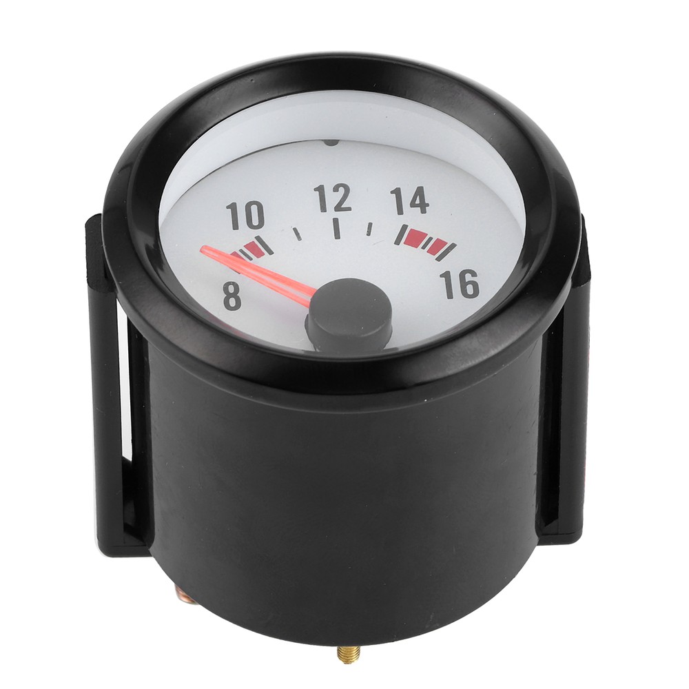2in Pointer Voltage Gauge 8‑16V Measurement Range Blue LED Voltmeter Universal