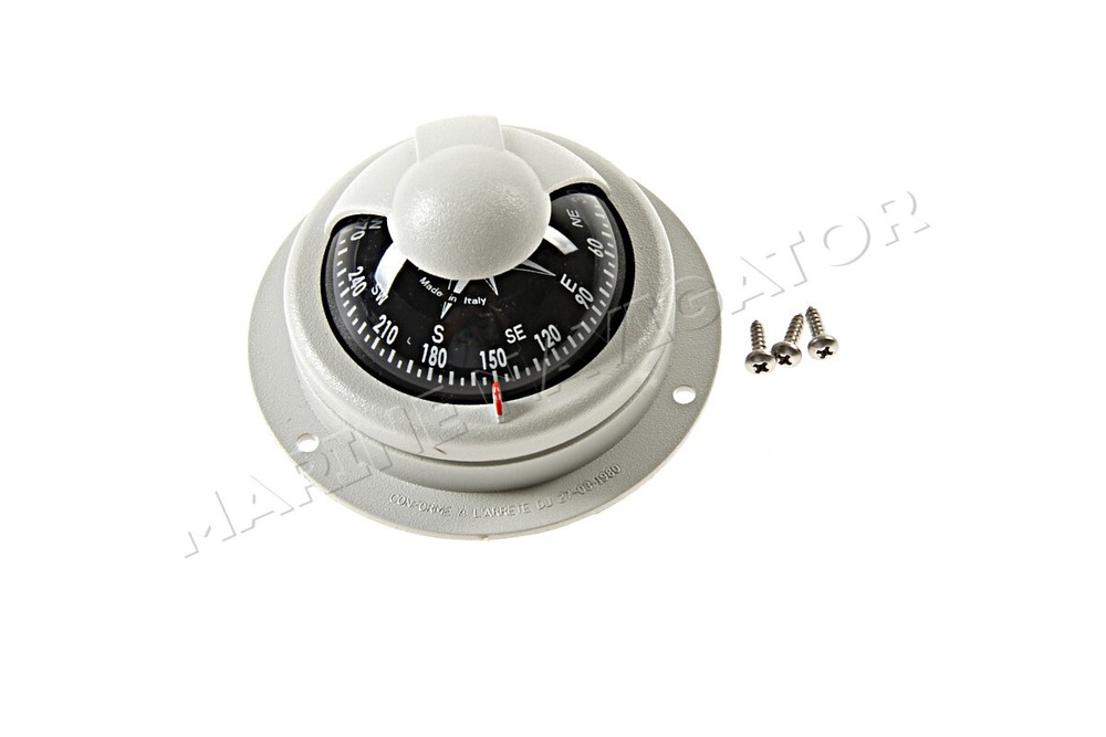 RIVIERA Comet Boat Marine Compass 2" Grey Surface Mount