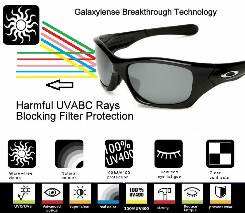 Galaxy Replacement Lenses For Oakley Twoface Crystal Clear Color