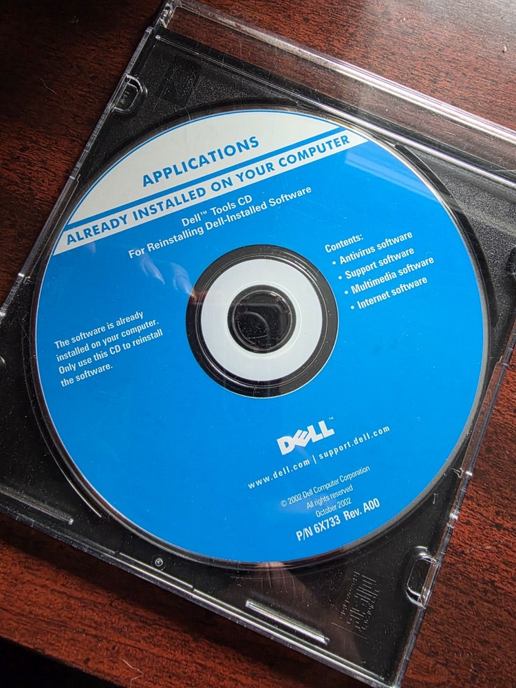 Dell Tools Applications System Software CD. Free USPS Shipping.