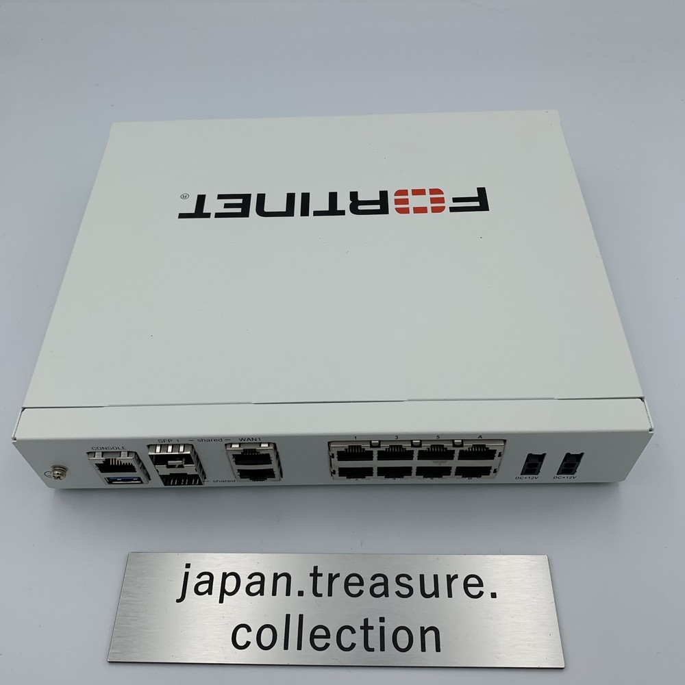 Fortinet Fortigate 80F Network Security Firewall Initialized FG-80F w/Adapter JP