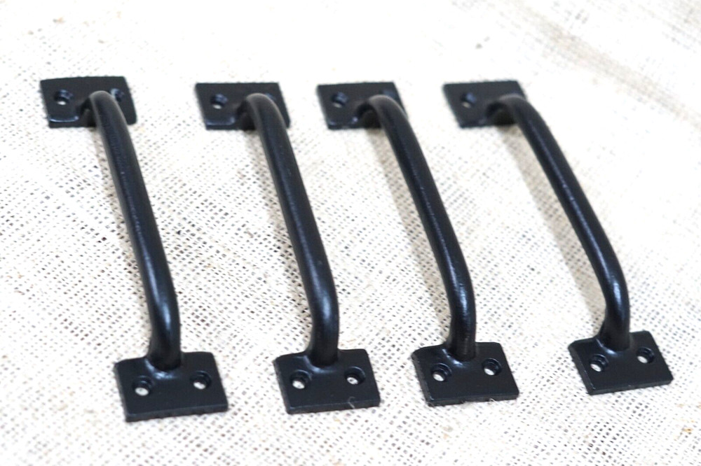 4 Drawer Pulls Black Style Cabinet Handles Grasp Door 6" Kitchen Window Pull